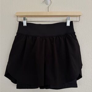 Athleta Black Women's Athletic Crossover run Shorts XXS